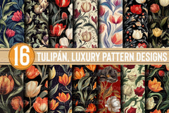 Tulipán Luxury Pattern Designs Clipart Bundle - CraftNest - Digital Crafting and Art