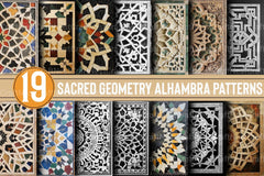 Sacred Geometry Alhambra Patterns Clipart Bundle - CraftNest - Digital Crafting and Art