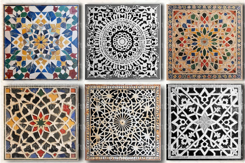 Sacred Geometry Alhambra Patterns Clipart Bundle - CraftNest - Digital Crafting and Art