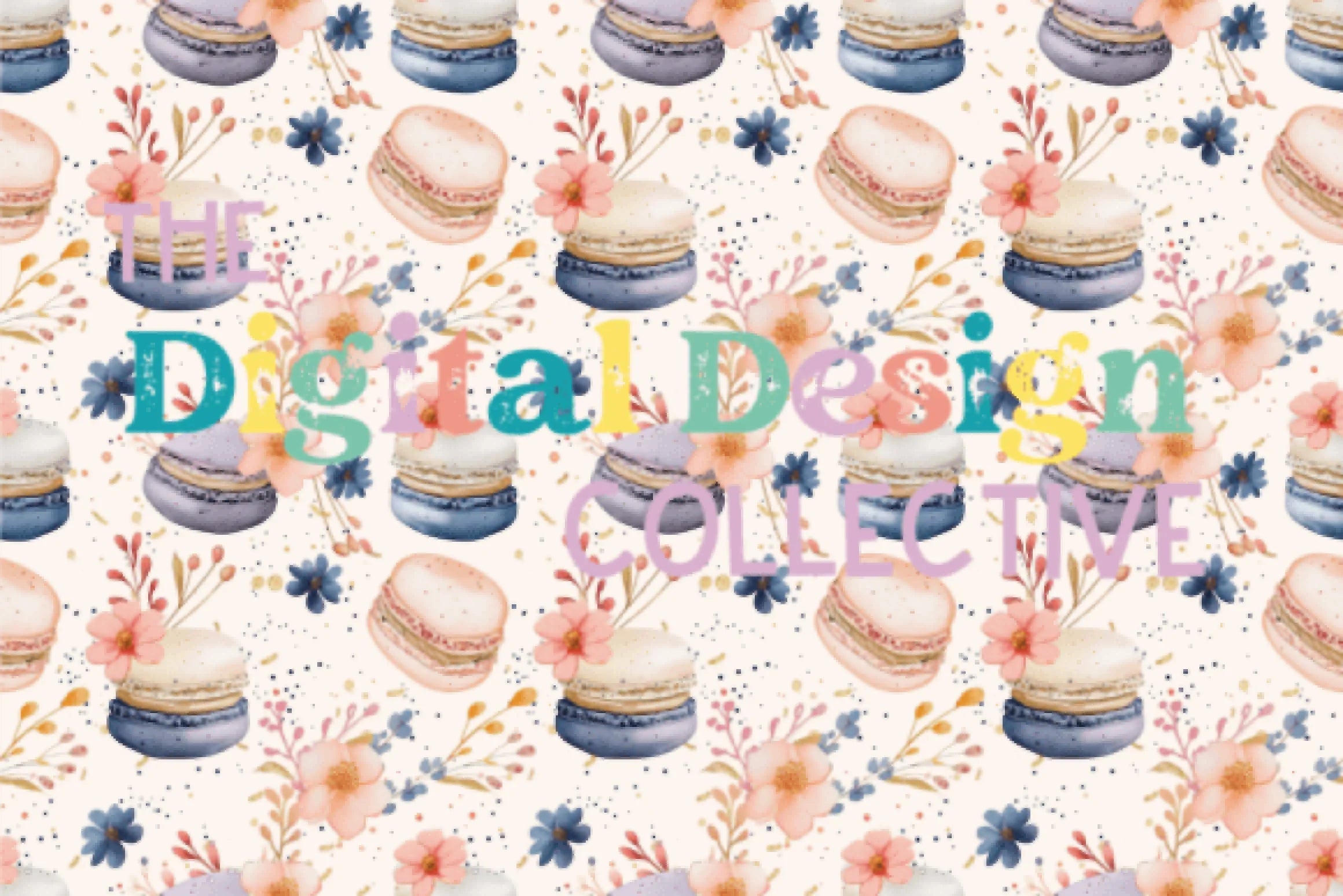Seamless Macaron Digital Paper - CraftNest - Digital Crafting and Art