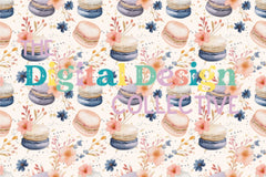 Seamless Macaron Digital Paper - CraftNest - Digital Crafting and Art