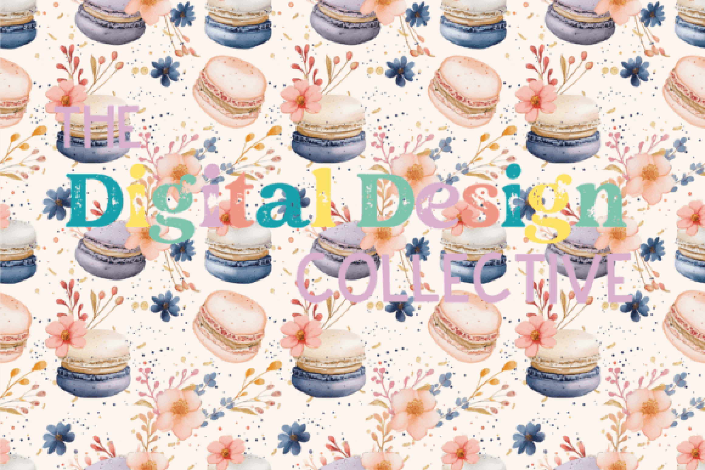 Seamless Macaron Digital Paper