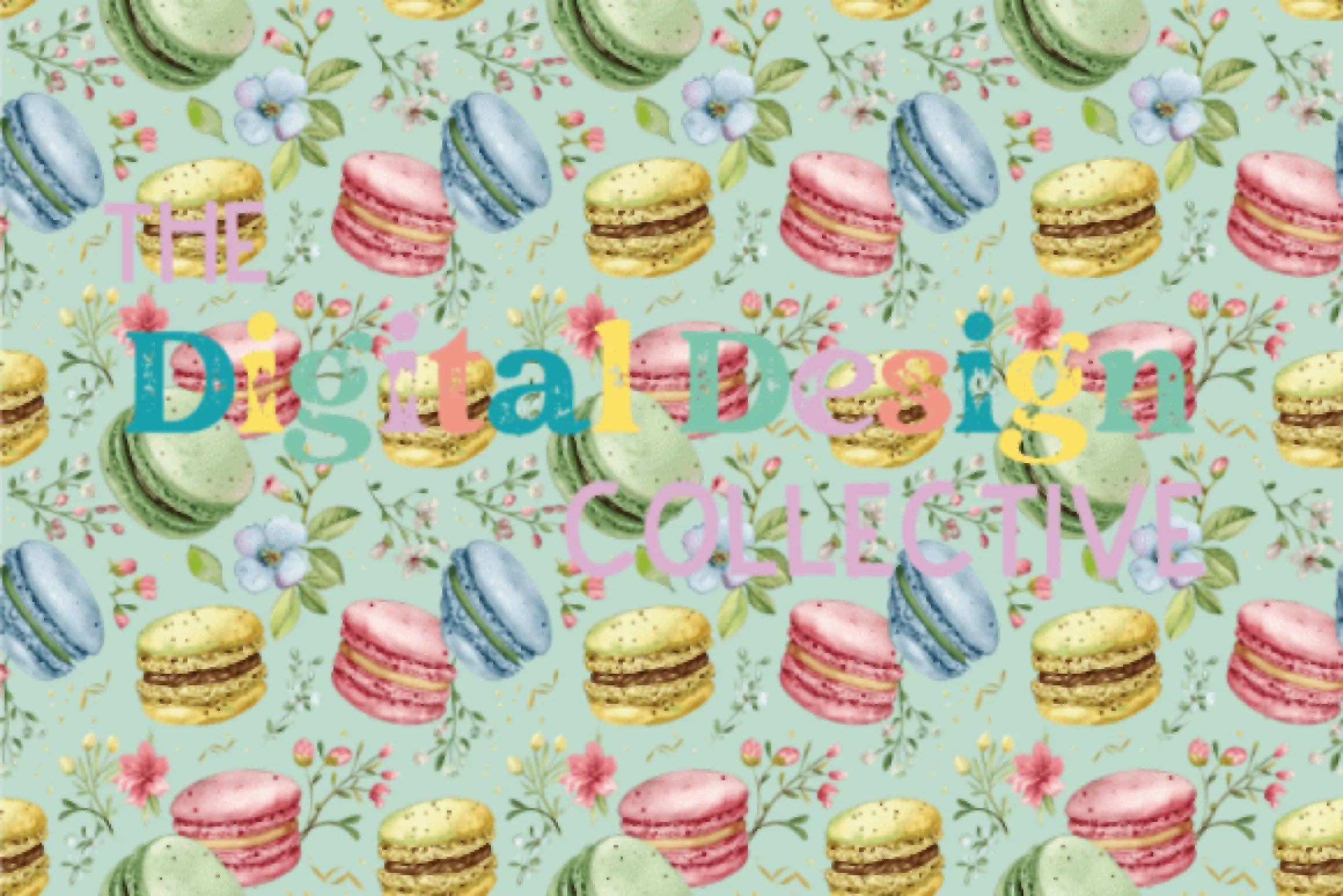 Seamless Macaron Digital Paper - CraftNest - Digital Crafting and Art