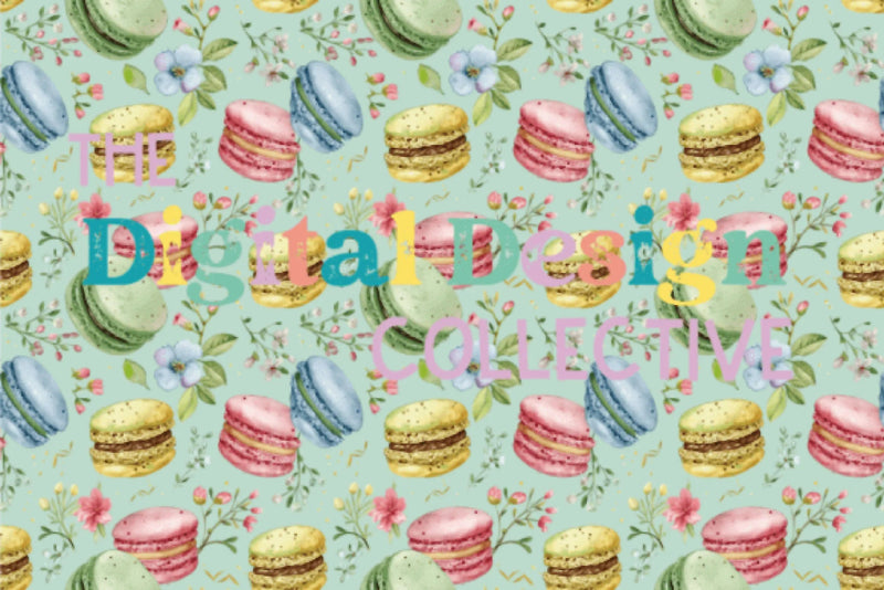 Seamless Macaron Digital Paper - CraftNest - Digital Crafting and Art
