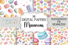 Colorful Macaron Seamless Digital Paper - CraftNest - Digital Crafting and Art