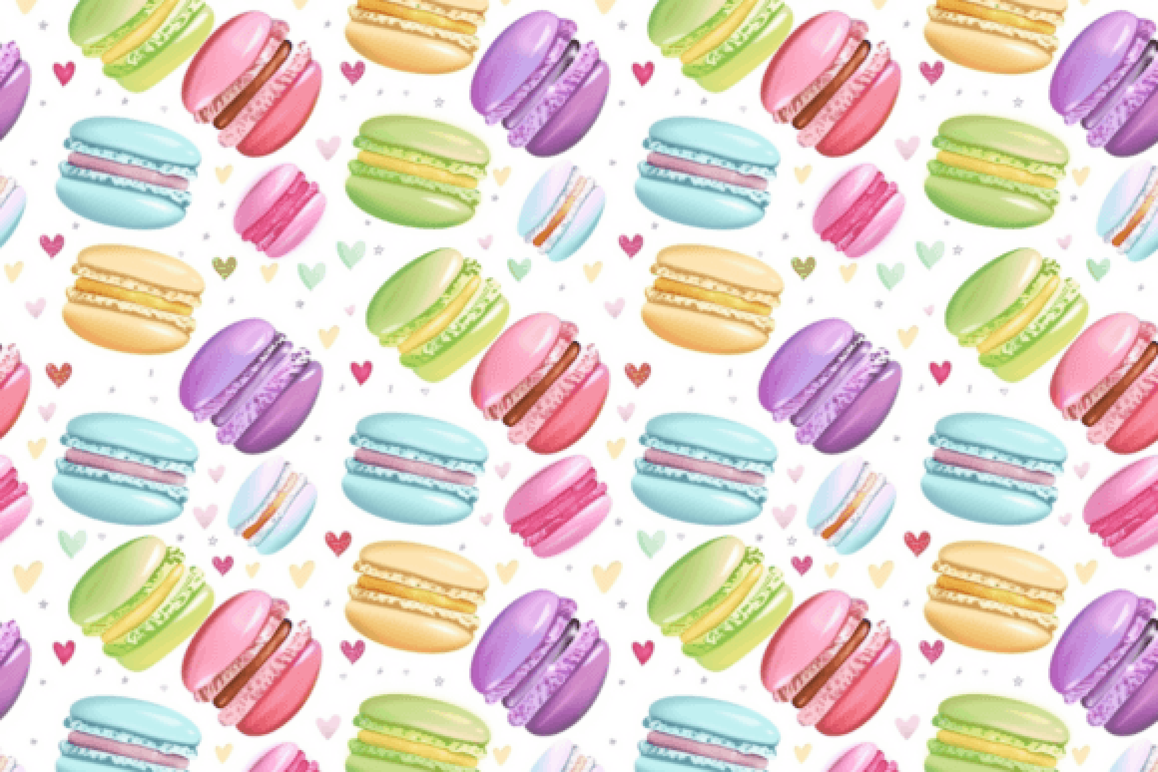 Colorful Macaron Seamless Digital Paper