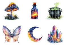 Magic Clipart Bundle for Creative Projects - CraftNest - Digital Crafting and Art