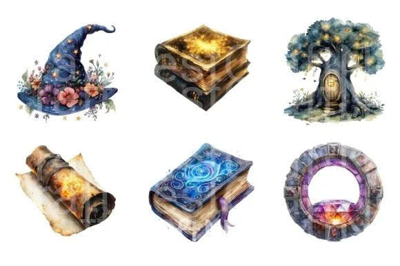 Magic Clipart Bundle for Creative Projects - CraftNest - Digital Crafting and Art