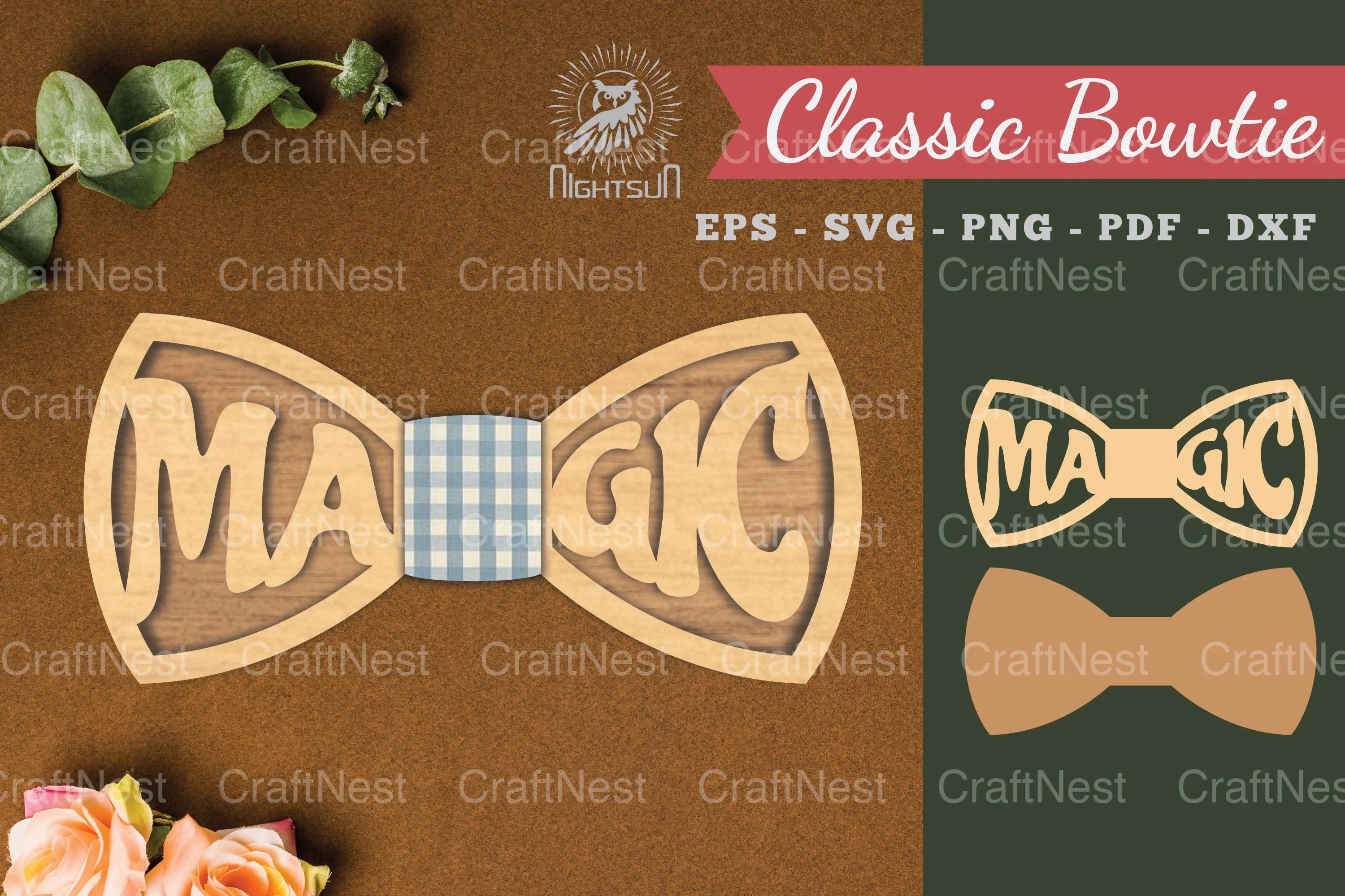 Magic Laser Cut Bowtie Clipart Bundle - CraftNest - Digital Crafting and Art