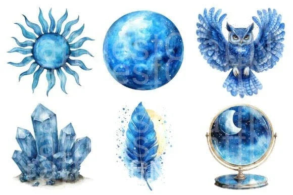 Magical Celestial Clipart Bundle 2 - CraftNest - Digital Crafting and Art