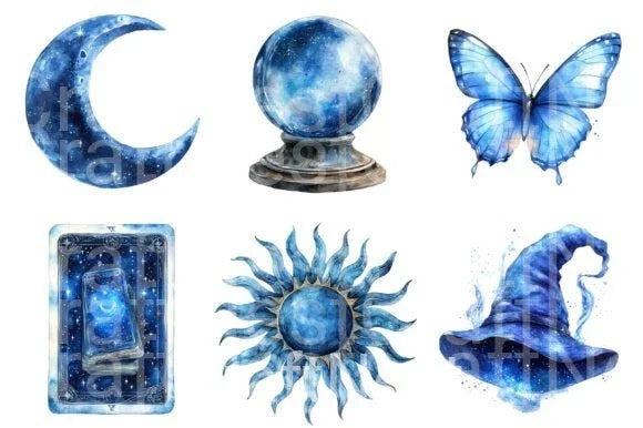 Magical Celestial Clipart Bundle 2 - CraftNest - Digital Crafting and Art