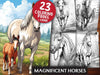 Magnificent Horses Coloring Books