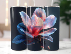 Magnolias Flowers Tumbler Wrap - CraftNest - Digital Crafting and Art