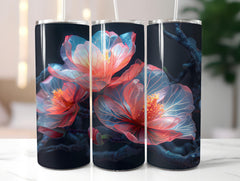 Magnolias Flowers Tumbler Wrap - CraftNest - Digital Crafting and Art