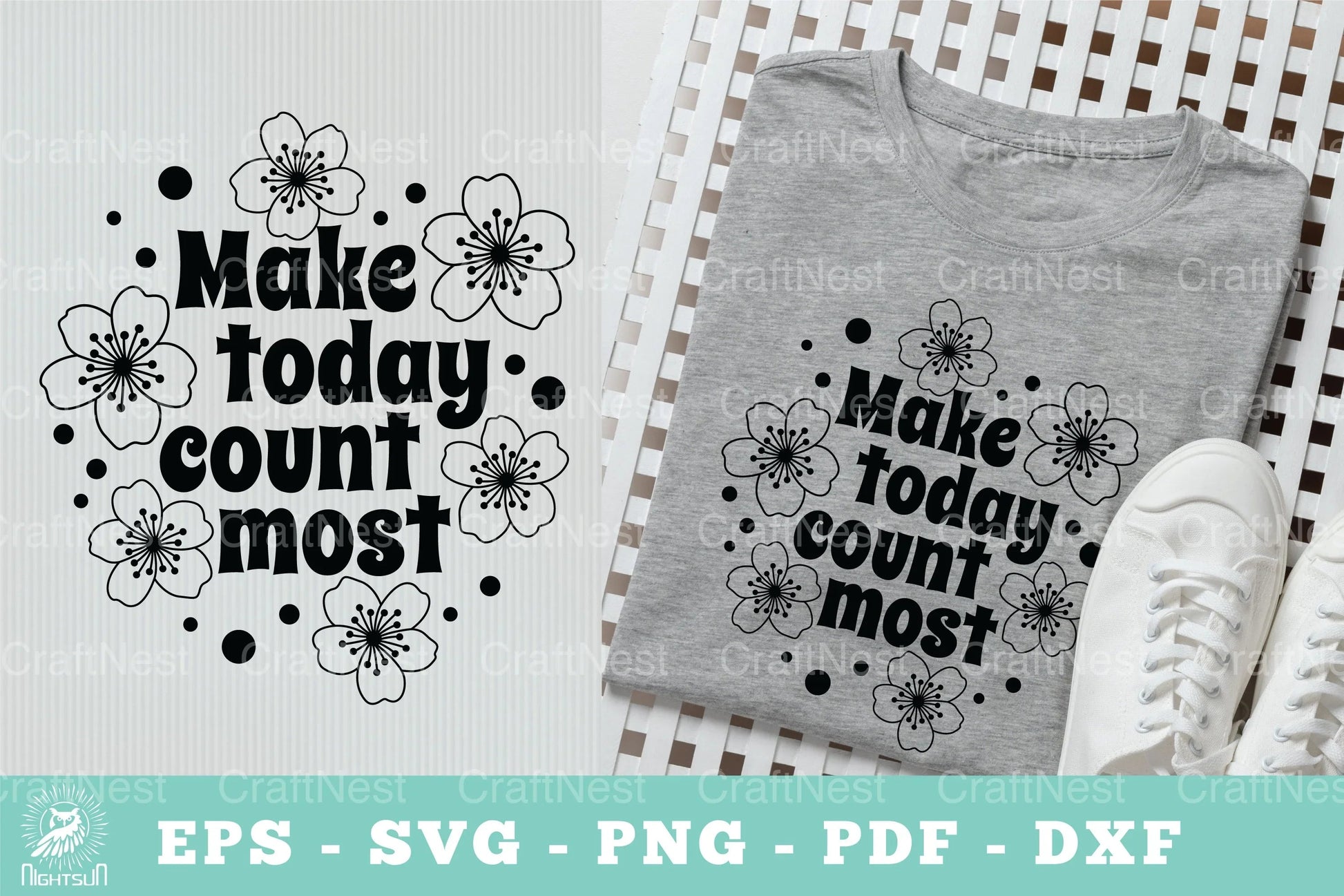 Make Today Count Motivational SVG Bundle - CraftNest - Digital Crafting and Art