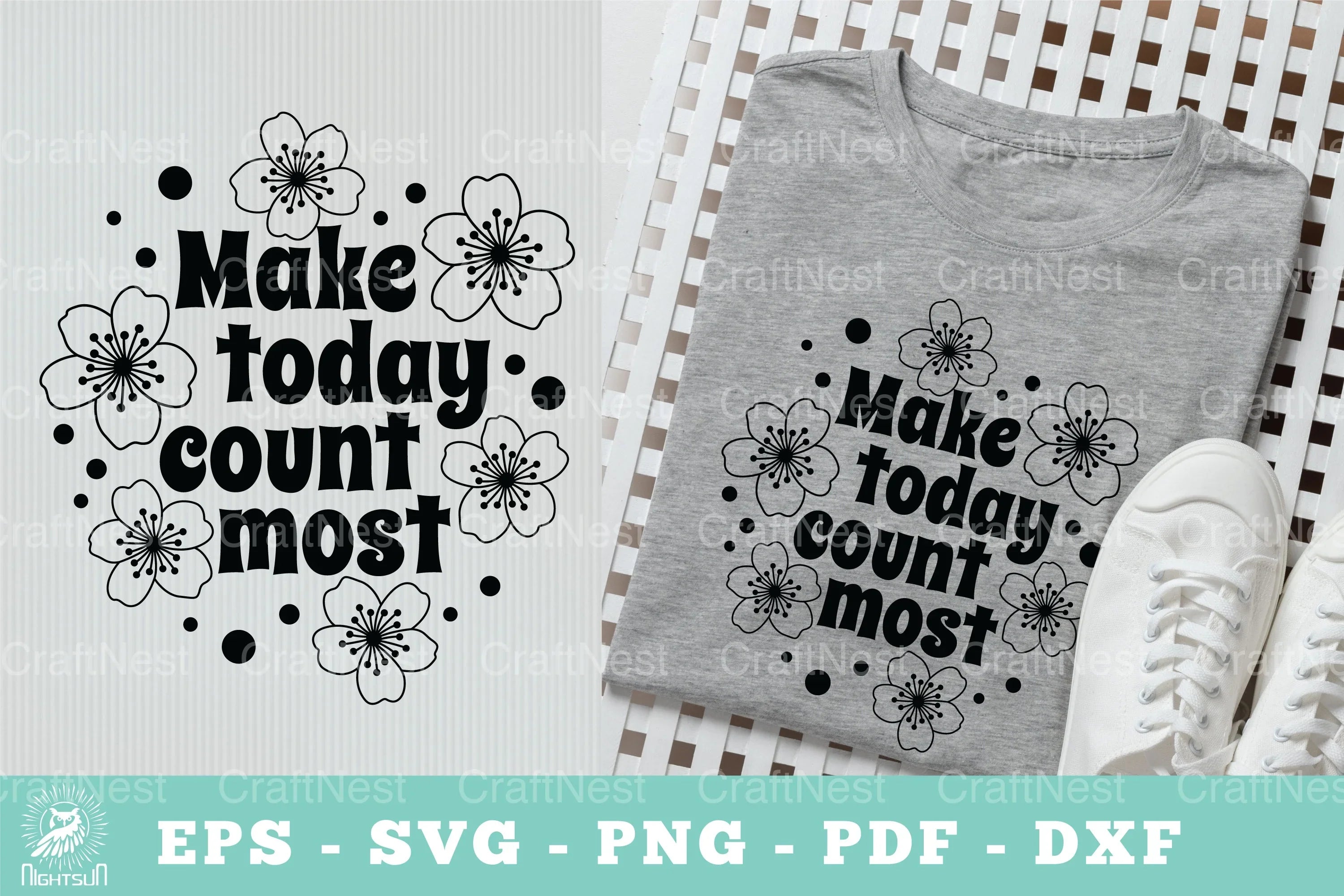 Make Today Count Motivational SVG Bundle - CraftNest - Digital Crafting and Art