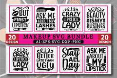 Makeup Design SVG Bundle 6 - CraftNest - Digital Crafting and Art
