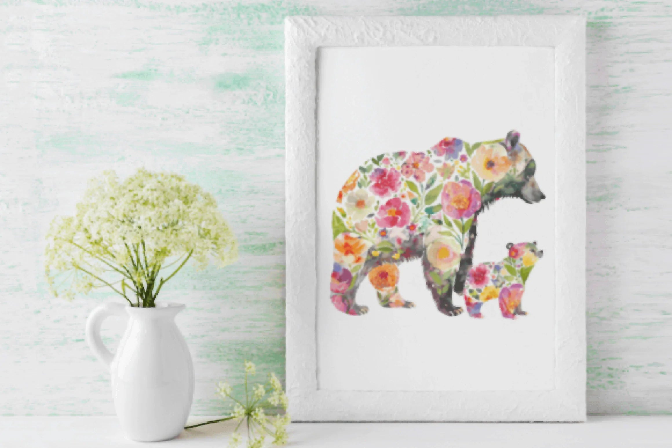 Adorable Mama and Baby Bear Clipart Bundle - CraftNest - Digital Crafting and Art