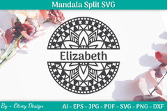 Mandala Split SVG Template Bundle - CraftNest - Digital Crafting and Art