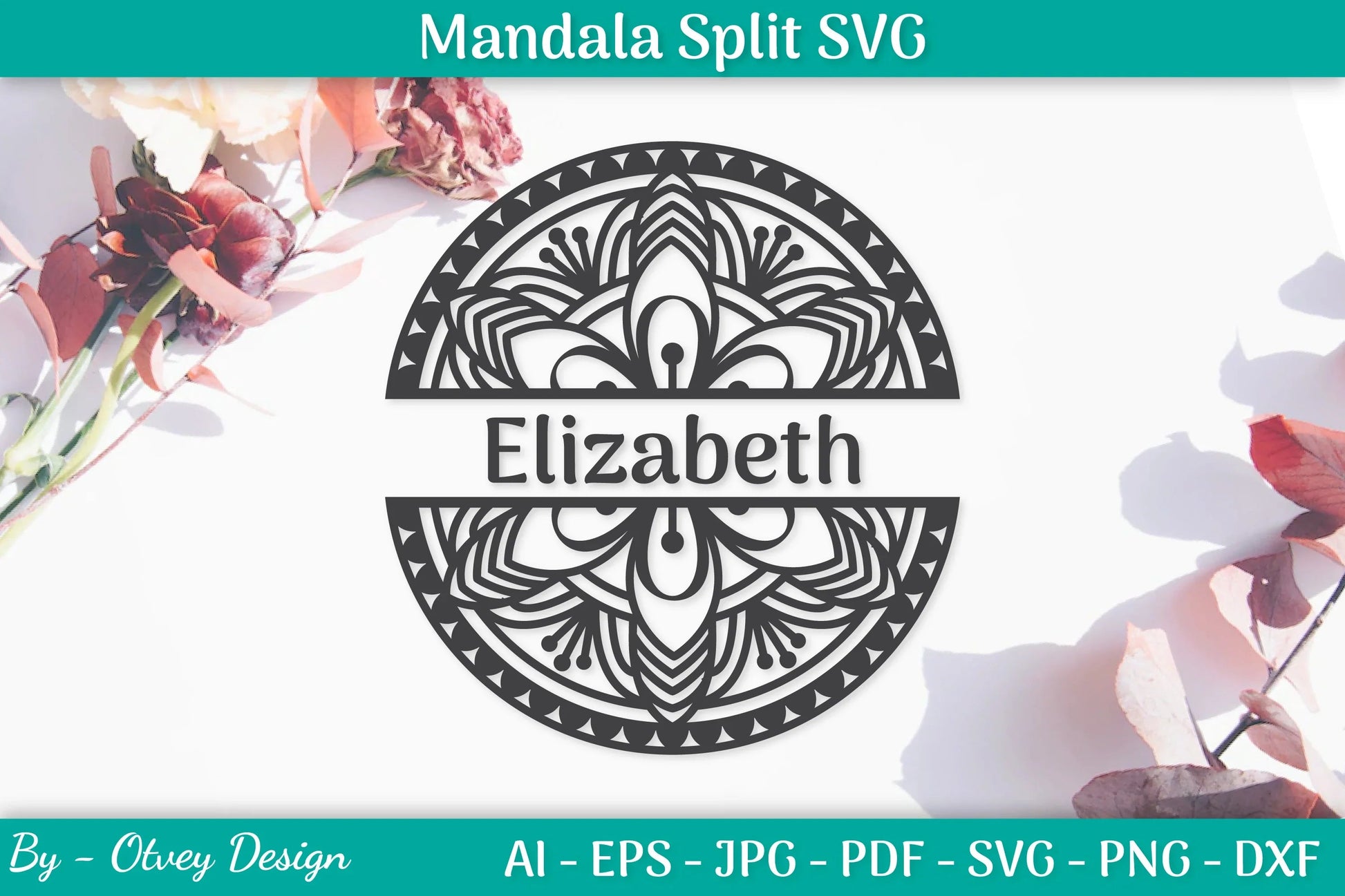 Mandala Split SVG Template Bundle - CraftNest - Digital Crafting and Art