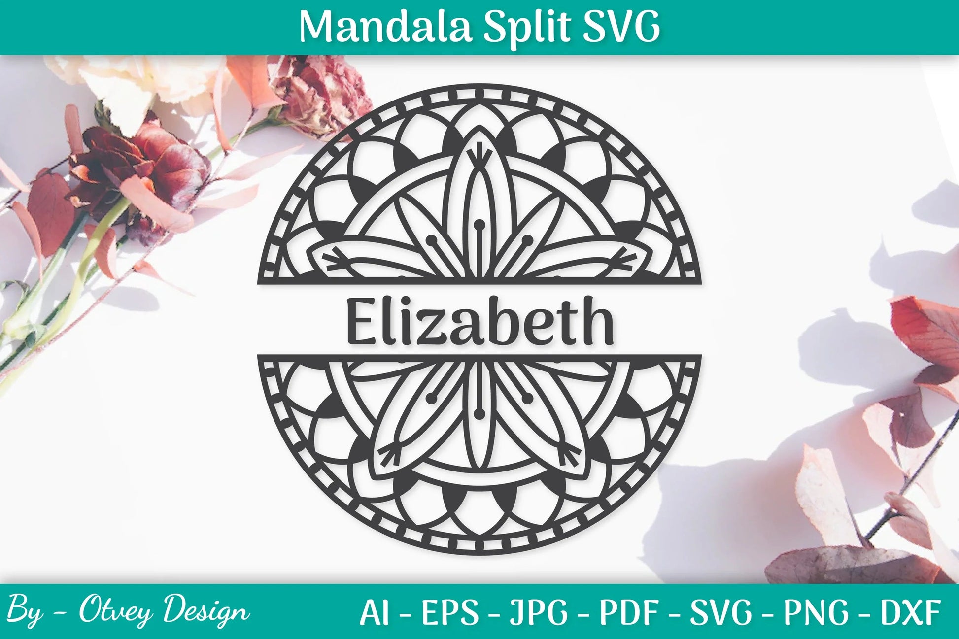 Mandala Split SVG Template Bundle - CraftNest - Digital Crafting and Art