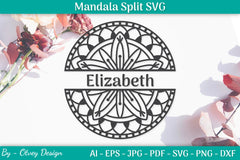 Mandala Split SVG Template Bundle - CraftNest - Digital Crafting and Art