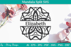 Mandala Split SVG Template Bundle - CraftNest - Digital Crafting and Art