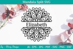 Mandala Split SVG Template Bundle - CraftNest - Digital Crafting and Art