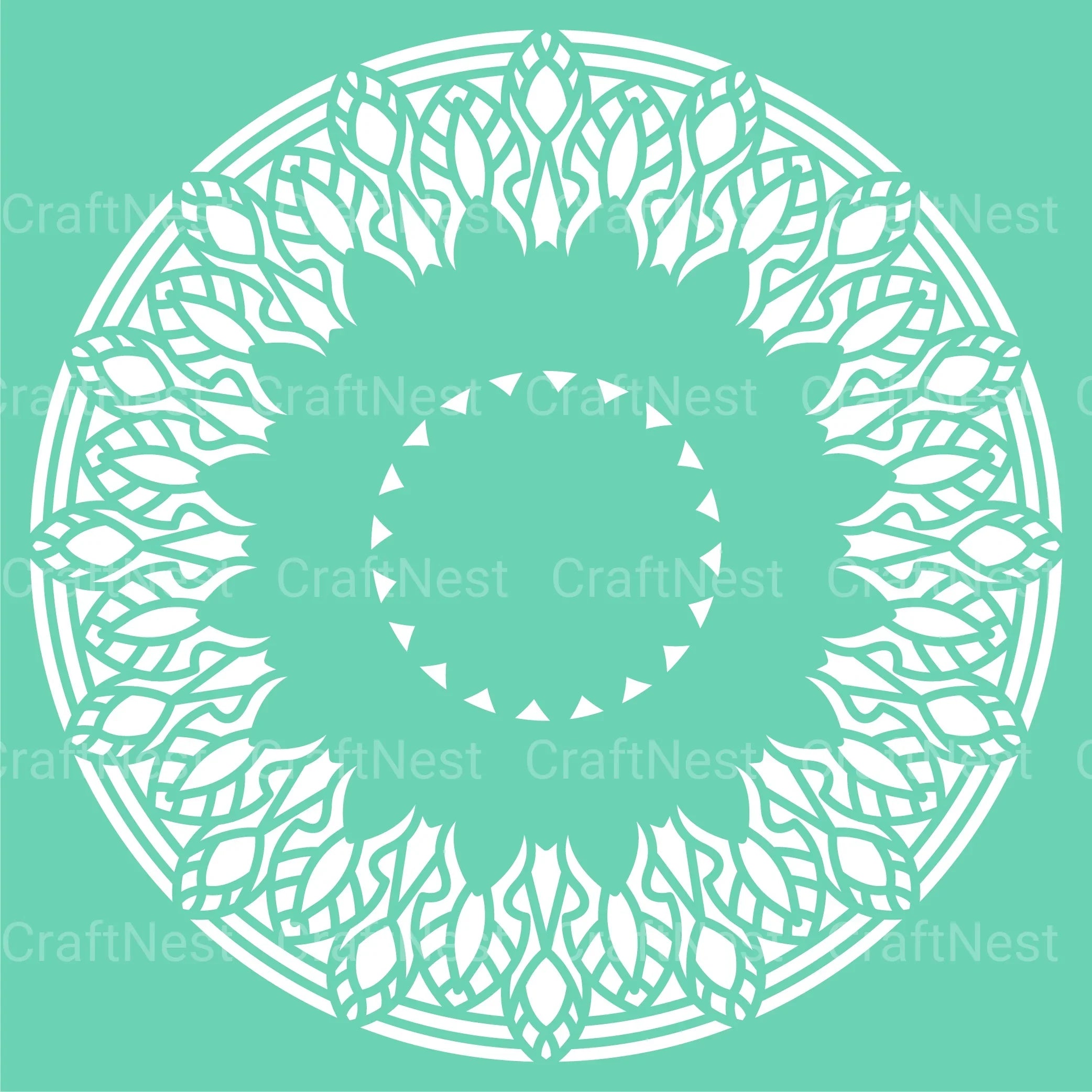 Mandala 3D Layered Papercut SVG Bundle - CraftNest - Digital Crafting and Art