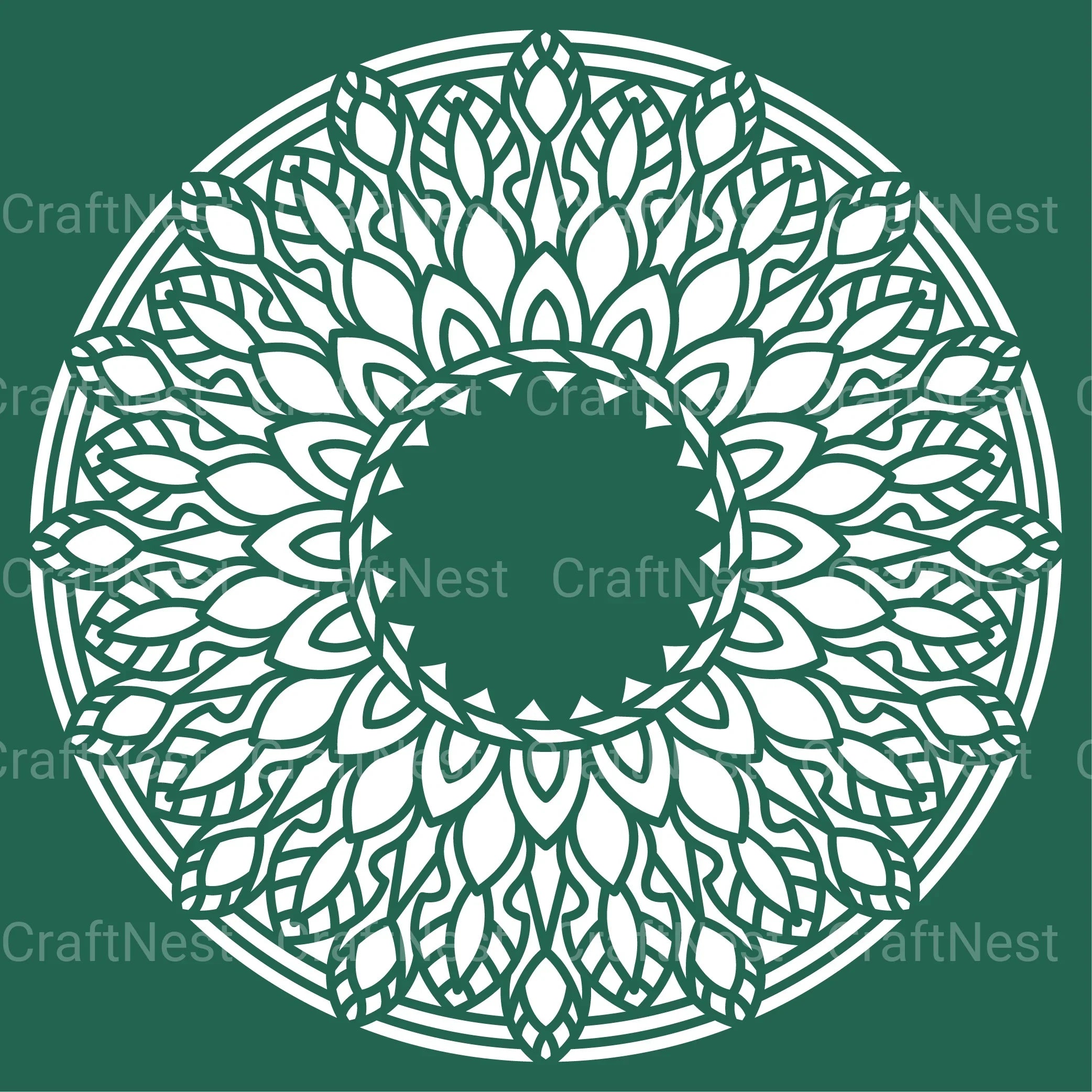 Mandala 3D Layered Papercut SVG Bundle - CraftNest - Digital Crafting and Art