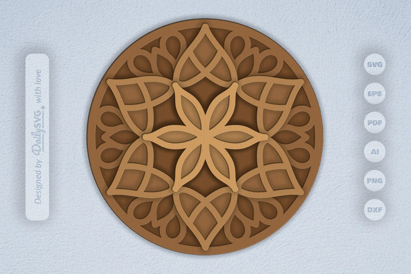 Mandala Art Laser Cut SVG Bundle - CraftNest - Digital Crafting and Art