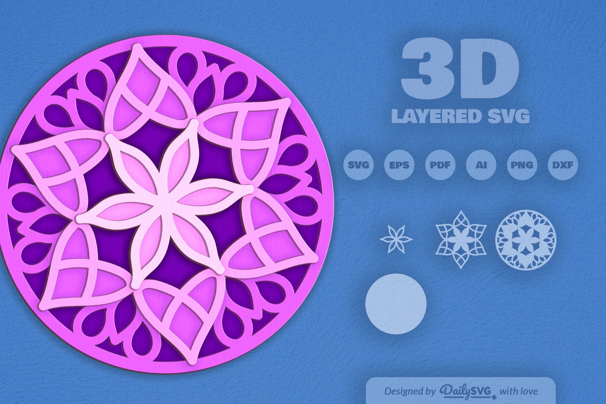 Mandala Art Laser Cut SVG Bundle - CraftNest - Digital Crafting and Art