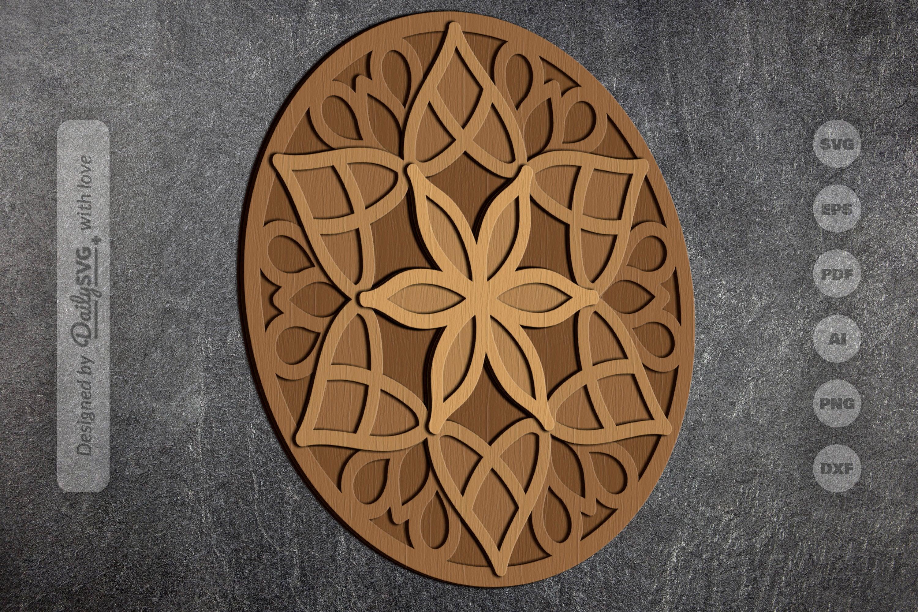 Mandala Art Laser Cut SVG Bundle - CraftNest - Digital Crafting and Art