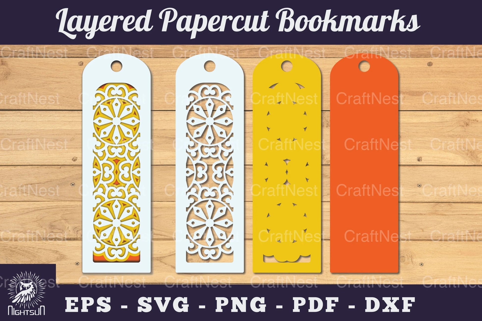 Mandala Bookmark SVG Bundle - CraftNest - Digital Crafting and Art