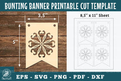 Mandala Bunting Banner Printable Clipart Bundle - CraftNest - Digital Crafting and Art