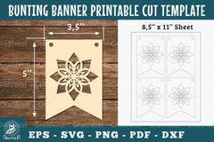 Mandala Bunting Banner Printable Clipart Bundle - CraftNest - Digital Crafting and Art