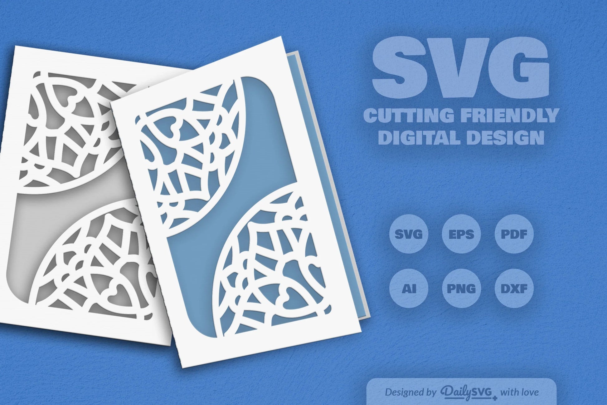 Mandala Corner Greeting Card Papercut Clipart SVG Bundle - CraftNest - Digital Crafting and Art