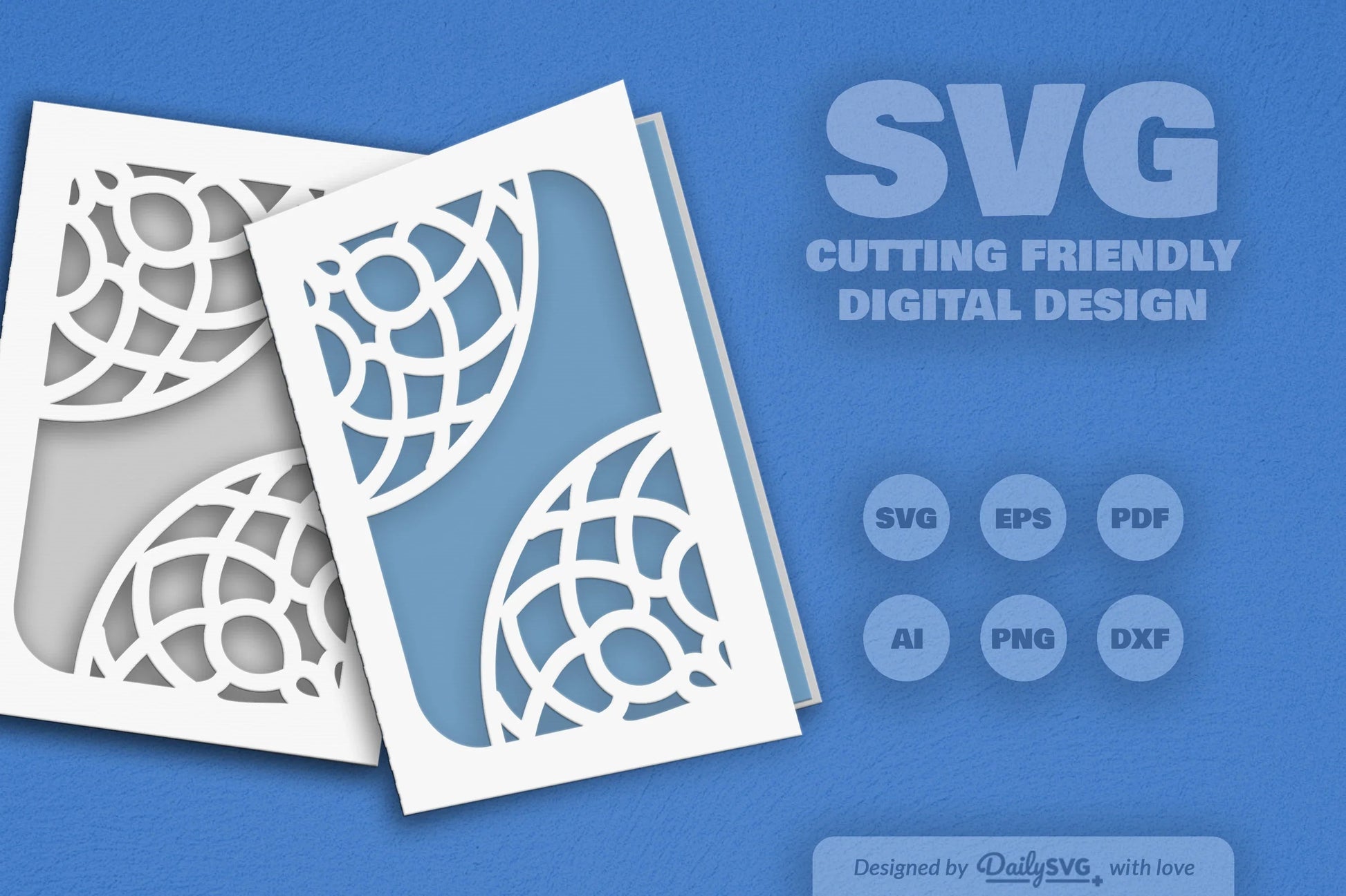Mandala Corner Greeting Card Papercut Clipart SVG Bundle - CraftNest - Digital Crafting and Art