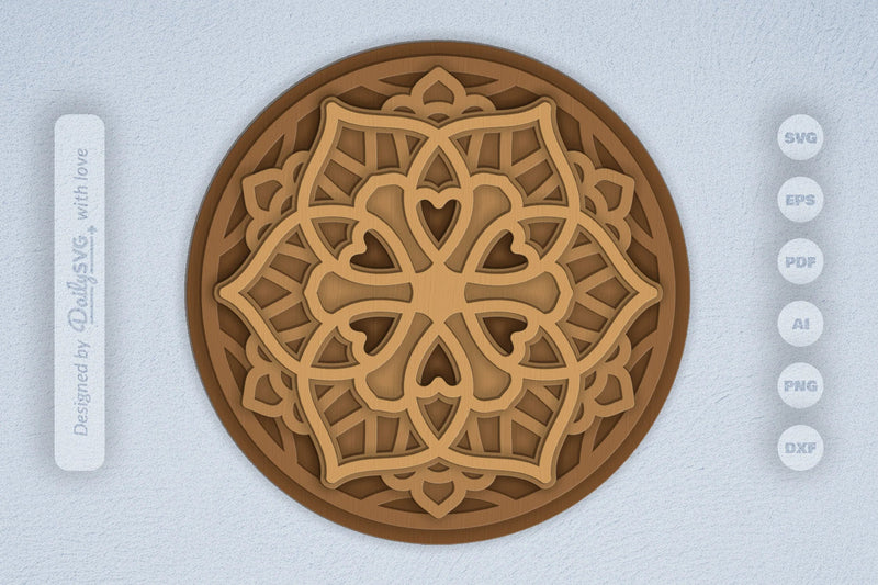 Mandala Deco Laser Cut SVG Bundle - CraftNest - Digital Crafting and Art