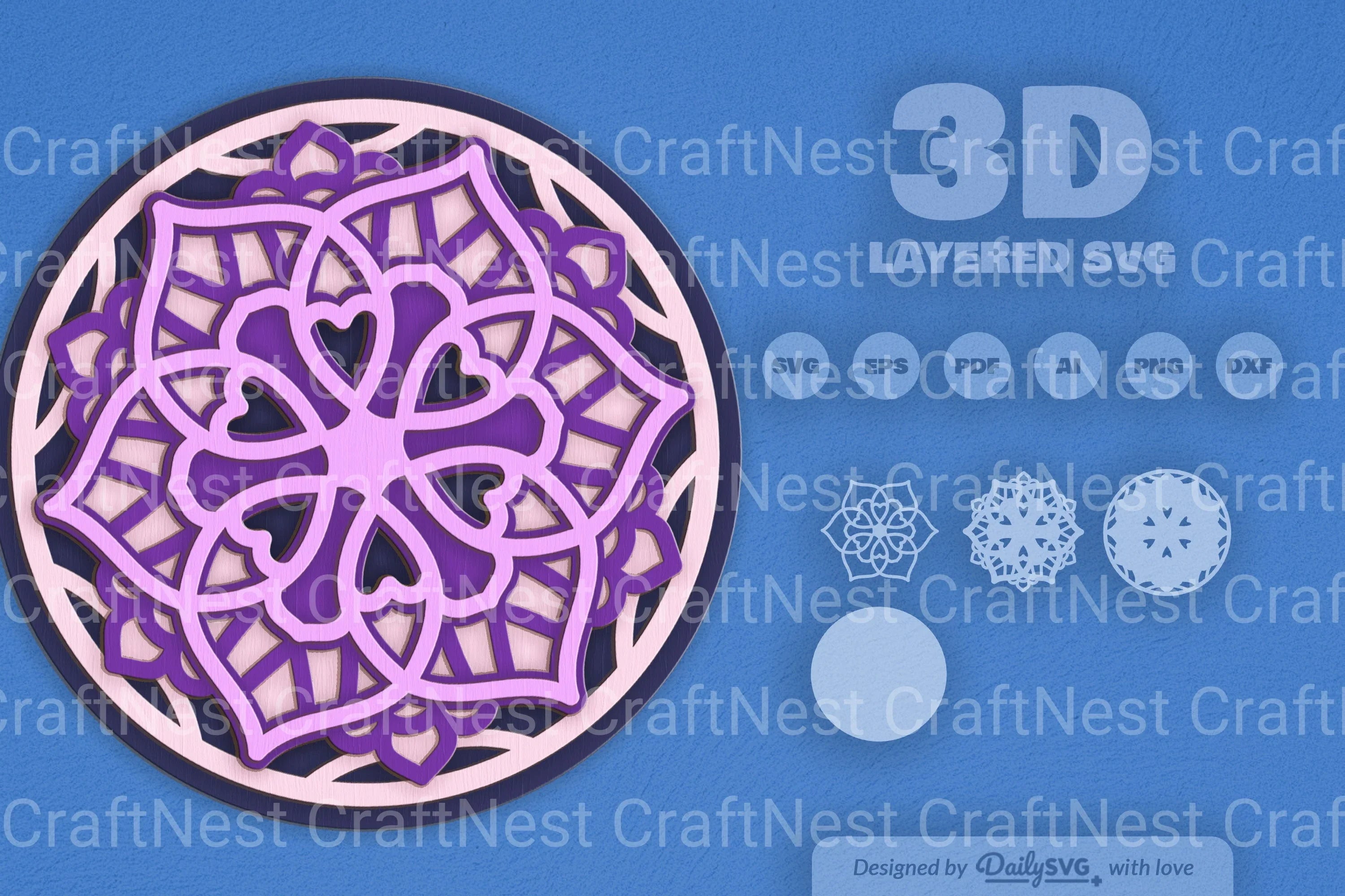 Mandala Deco Laser Cut SVG Bundle