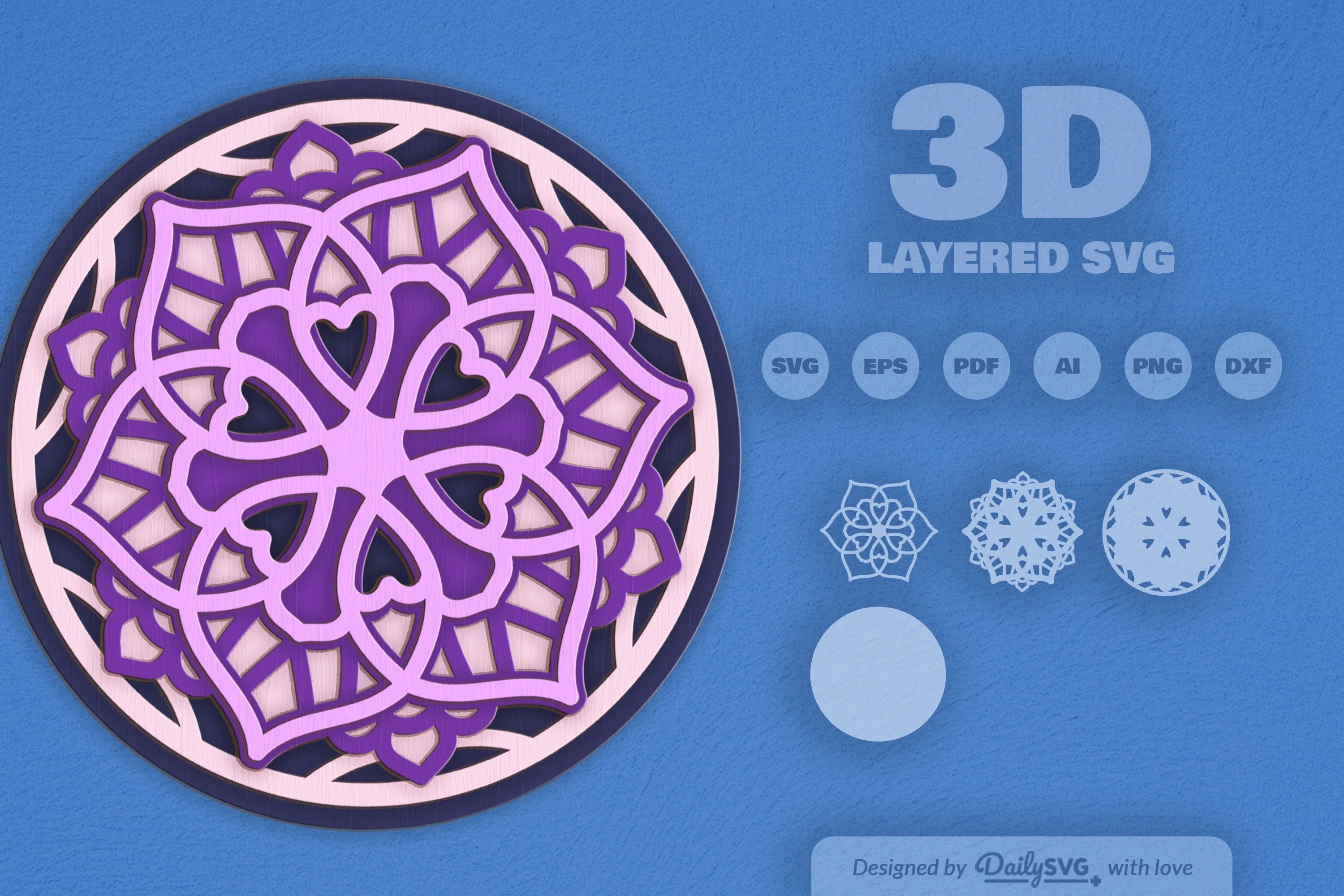 Mandala Deco Laser Cut SVG Bundle - CraftNest - Digital Crafting and Art