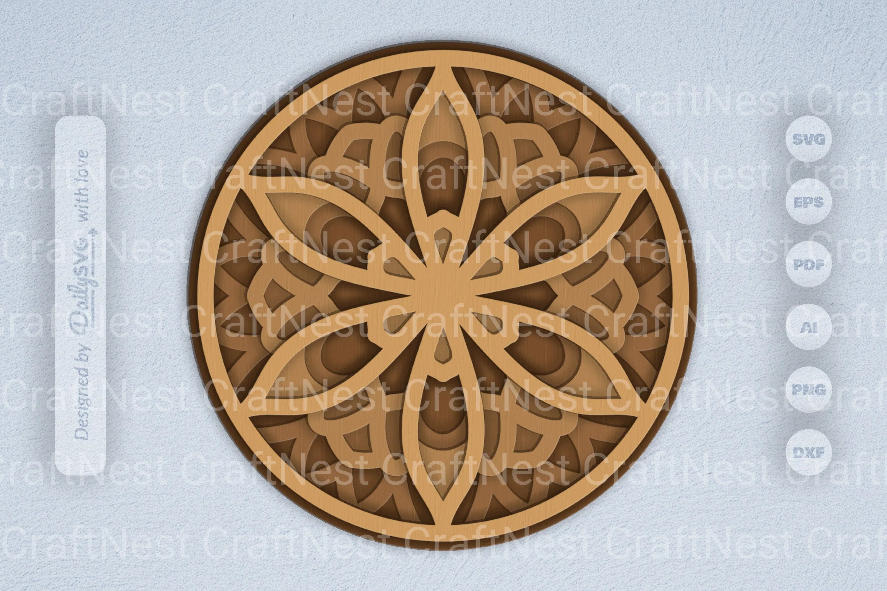 Mandala Decoration Laser Cut SVG Bundle