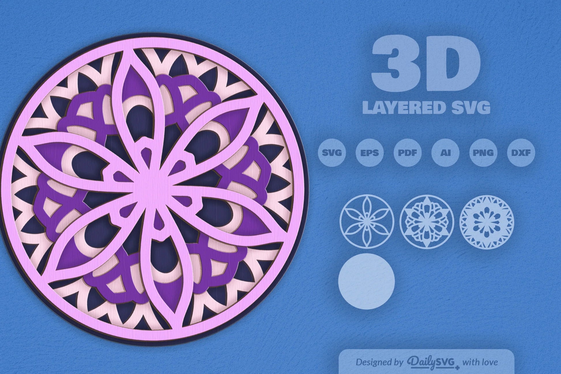 Mandala Decoration Laser Cut SVG Bundle - CraftNest - Digital Crafting and Art