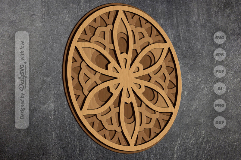 Mandala Decoration Laser Cut SVG Bundle - CraftNest - Digital Crafting and Art