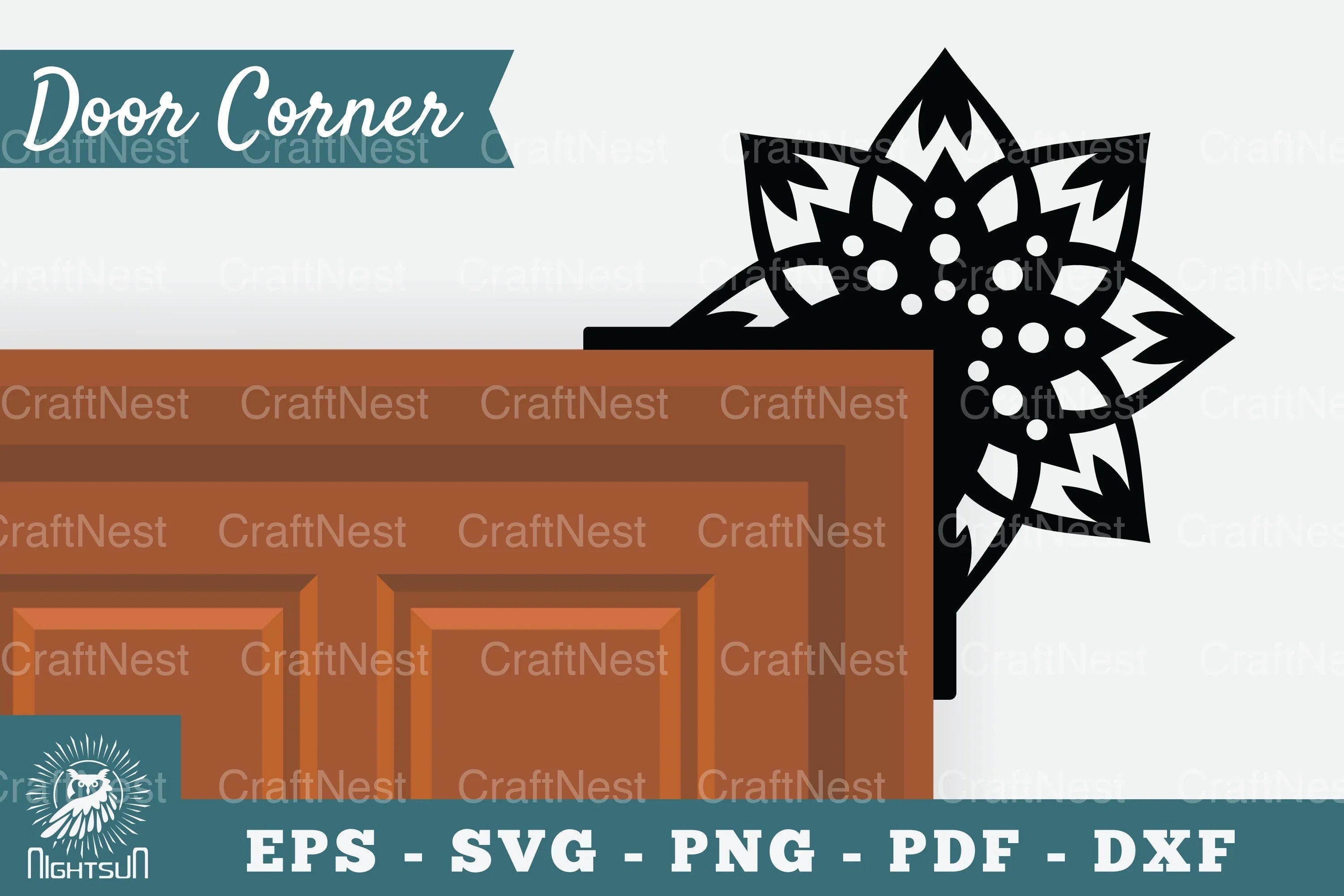 Mandala Door Corner SVG Bundle - CraftNest - Digital Crafting and Art