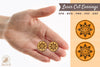 Mandala Earrings Laser Cut SVG Bundle