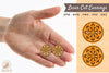 Mandala Earrings Laser Cut SVG Bundle