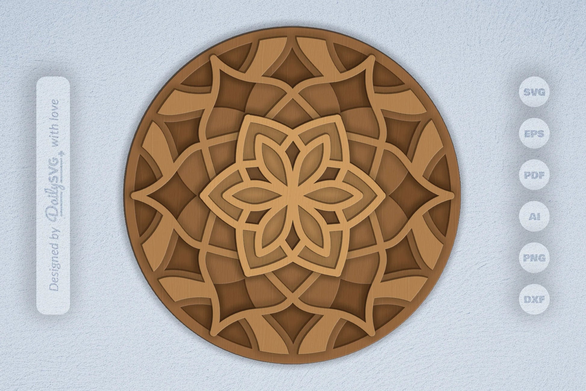 Mandala Flower Laser Cut SVG Bundle - CraftNest - Digital Crafting and Art