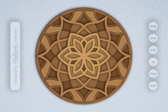 Mandala Flower Laser Cut SVG Bundle - CraftNest - Digital Crafting and Art