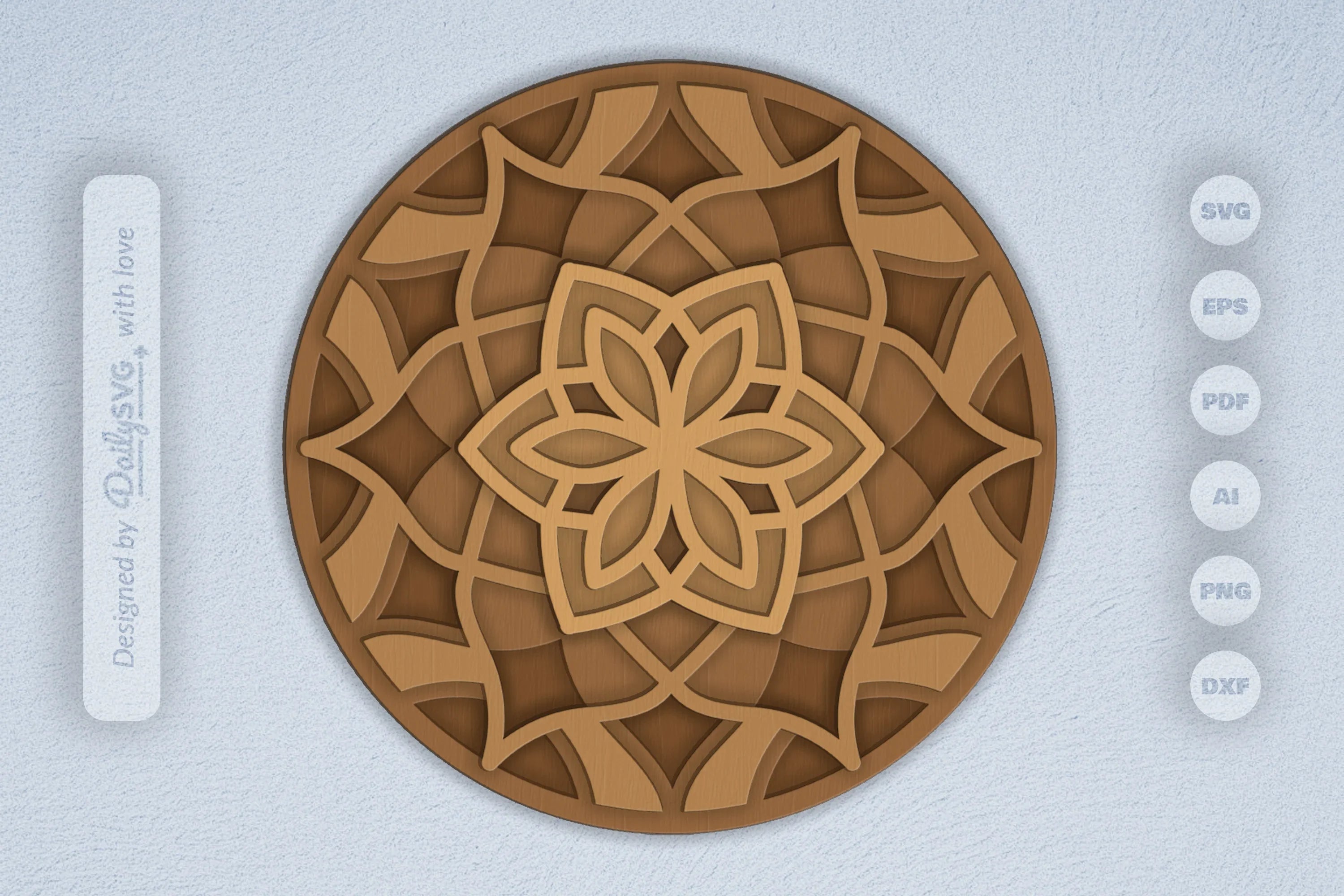 Mandala Flower Laser Cut SVG Bundle - CraftNest - Digital Crafting and Art